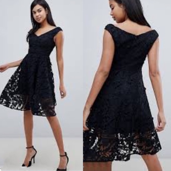 French Connection Dresses & Skirts - French Connection Bardot lace dress